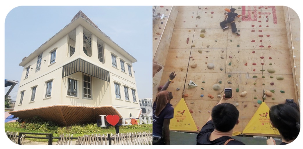 Sunday Landmark- Fun Adventure.                            Upside-Down House + Wall Climbing
